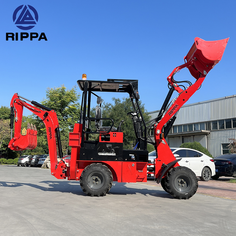 Rippa Factory price Towable Backhoe Loader Mini Backhoe Loader Backhoe