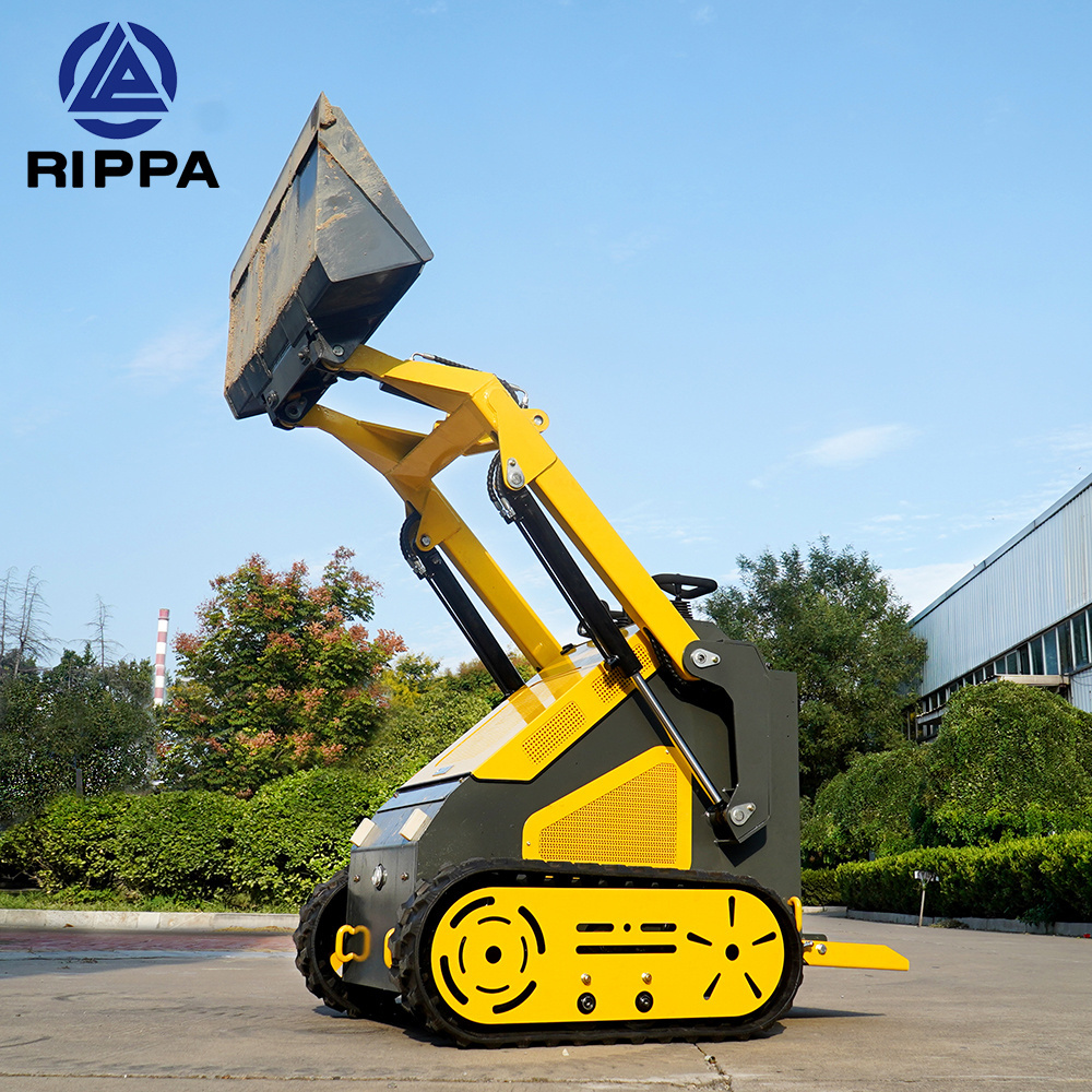 High Efficiency Mini Skid Steer Loader Hydraulic Skidsteer Earth-Moving Machinery Tracked Mini Skid Loaders