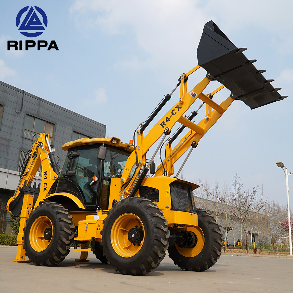 Epa Engine Diesel Wheel New Backhoe Excavator Loader Retroexcavadora Backhoe Loader For Sale