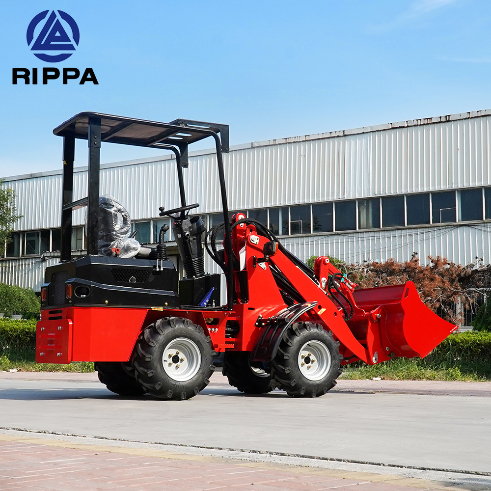 China RIPPA Small Farming Cheap Electric Mini Front End Compact Battery wheel loader for sale