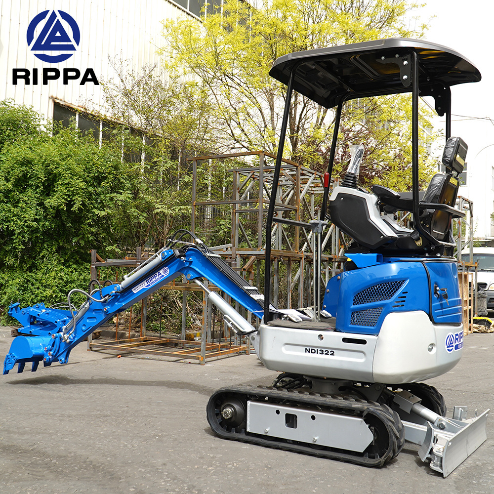 Mini Excavator Suppliers Crawler Digger Farm Excavator Machine New Rippa Minibagger Kubota Engine 1 Ton Mini Excavator For Sale