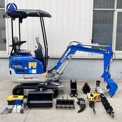 Mini Excavator Suppliers Crawler Digger Farm Excavator Machine New Rippa Minibagger Kubota Engine 1 Ton Mini Excavator For Sale