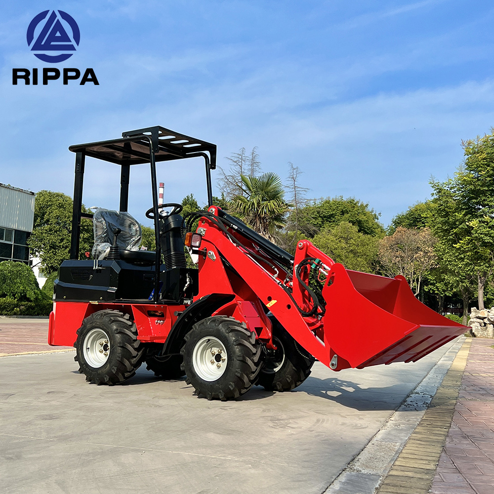 China RIPPA Small Farming Cheap Electric Mini Front End Compact Battery wheel loader for sale