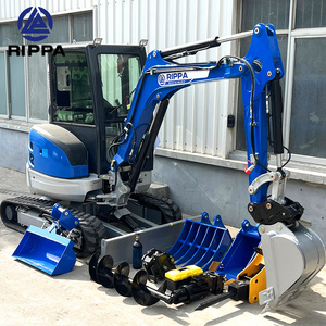 Free Shipping Rippa Mini Excavator EPA Engine 3.5 Ton Crawler Micro Digger 1 ton 2 ton Hydraulic Farm Small Excavator For Sale