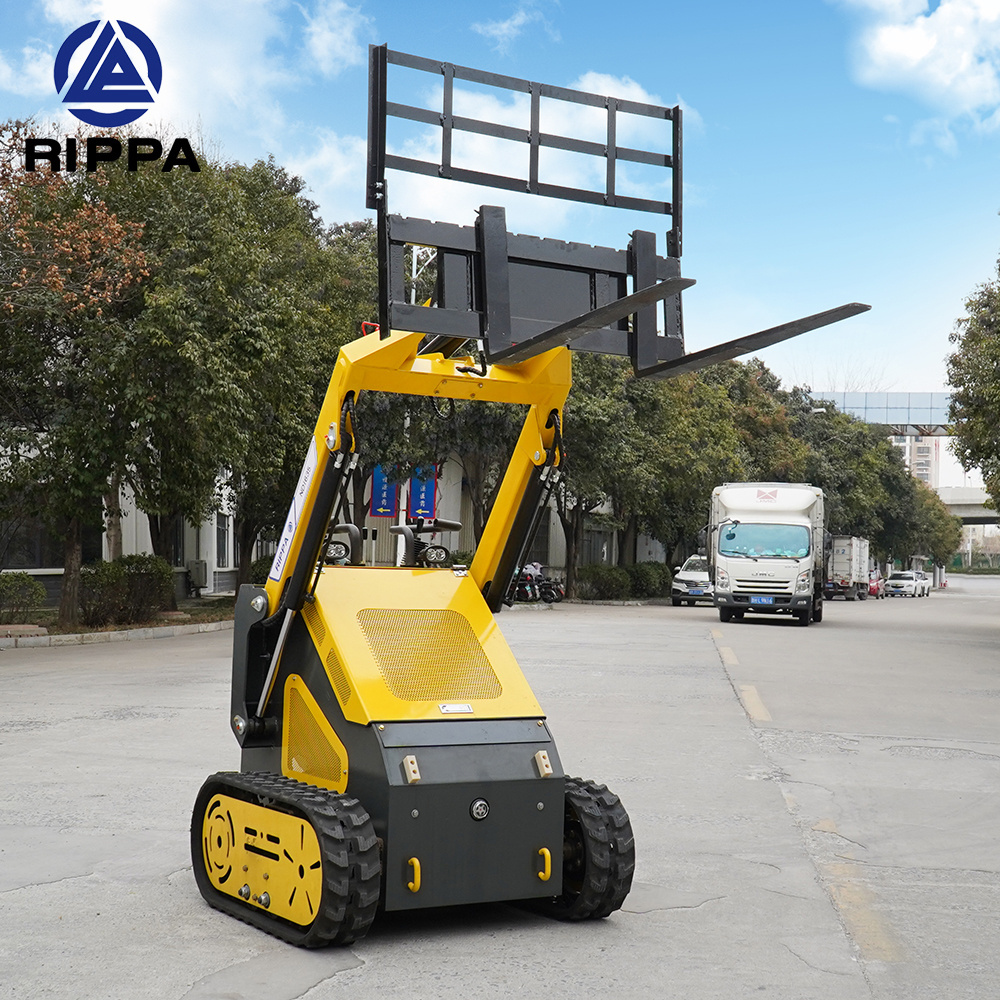 High Efficiency Mini Skid Steer Loader Hydraulic Skidsteer Earth-Moving Machinery Tracked Mini Skid Loaders