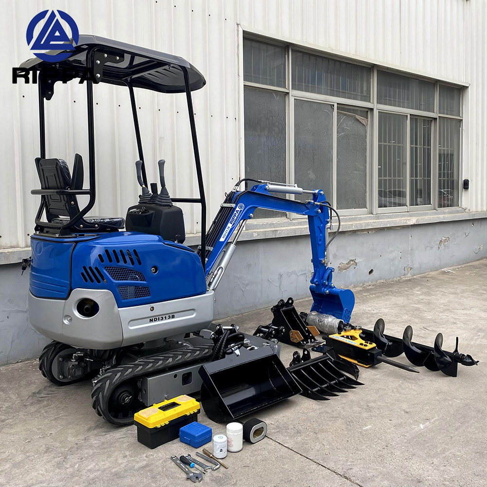 Rippa Mini Excavator Manufacturer excavator micro bagger 1ton electric mini excavator