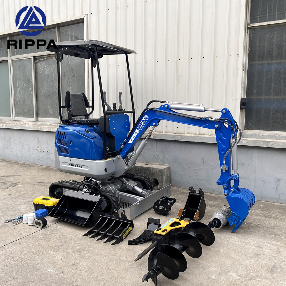 Rippa Mini Excavator Manufacturer excavator micro bagger 1ton electric mini excavator