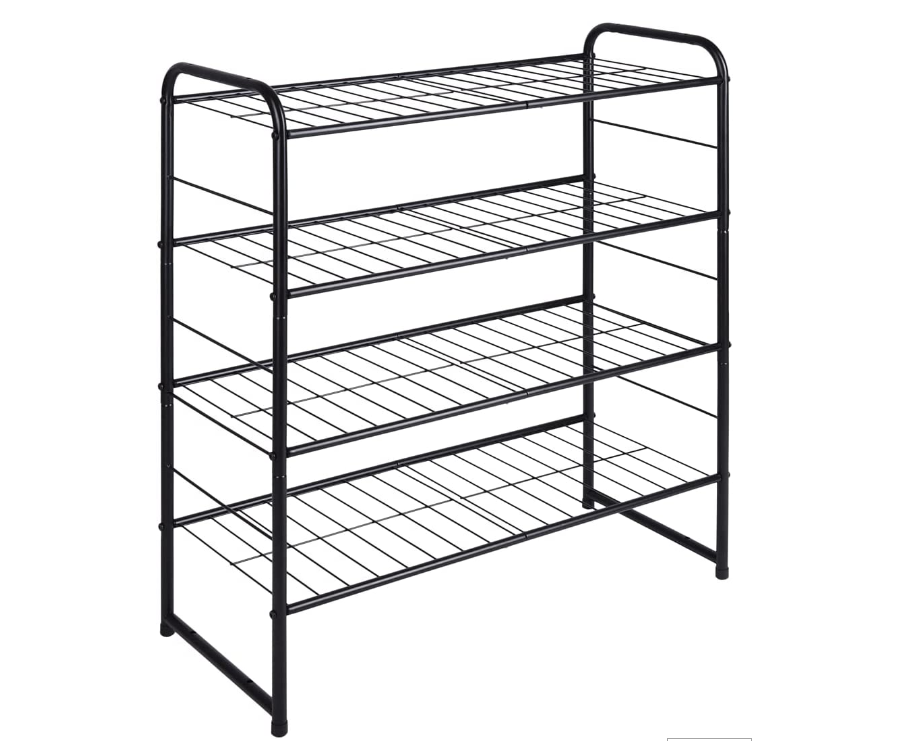 Kottwca Shoe Rack Organizer for Entryway Closet 4 Tiers, Large Shoe Storage Shelf