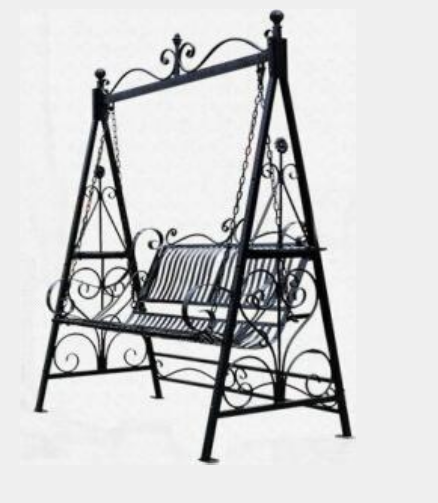 China factory wrought ironOutdoor Garden Metal Porch Swing chair  indoor swing for adults with stand