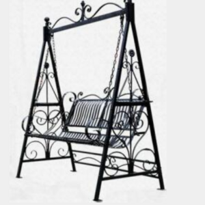 China factory wrought ironOutdoor Garden Metal Porch Swing chair  indoor swing for adults with stand