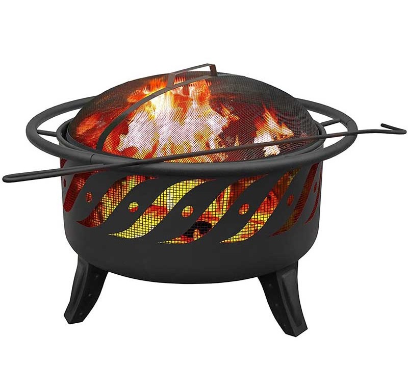 Top Rated Trade Assurance  Customized Logo Portable Outdoor Backyard Garden Best Product Choice Metal Fire Pit