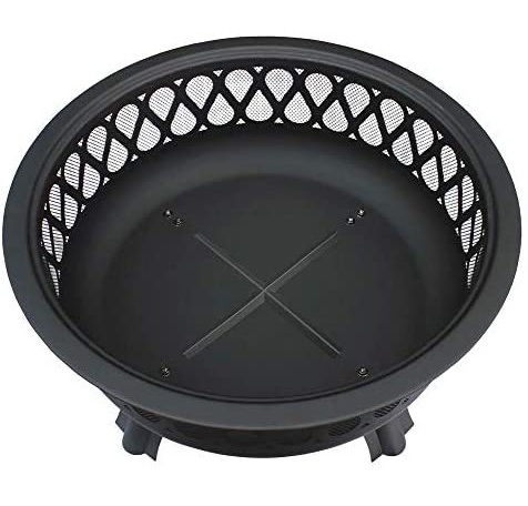 Factory supply Round Practical Portable Metal heavy duty Fire Pit Designs with Cover