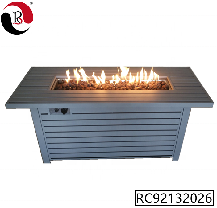 New Design Outdoor Garden Metal Gas Fire Pit Table