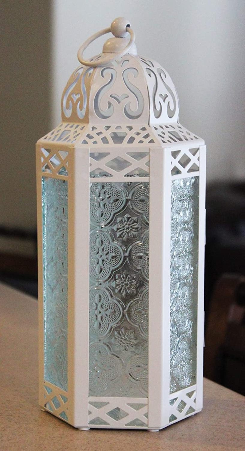 White Moroccan Wholesale Custom Decorative Lantern,Antique Lantern Decorative Gold Metal Camping Lantern For Home Decor