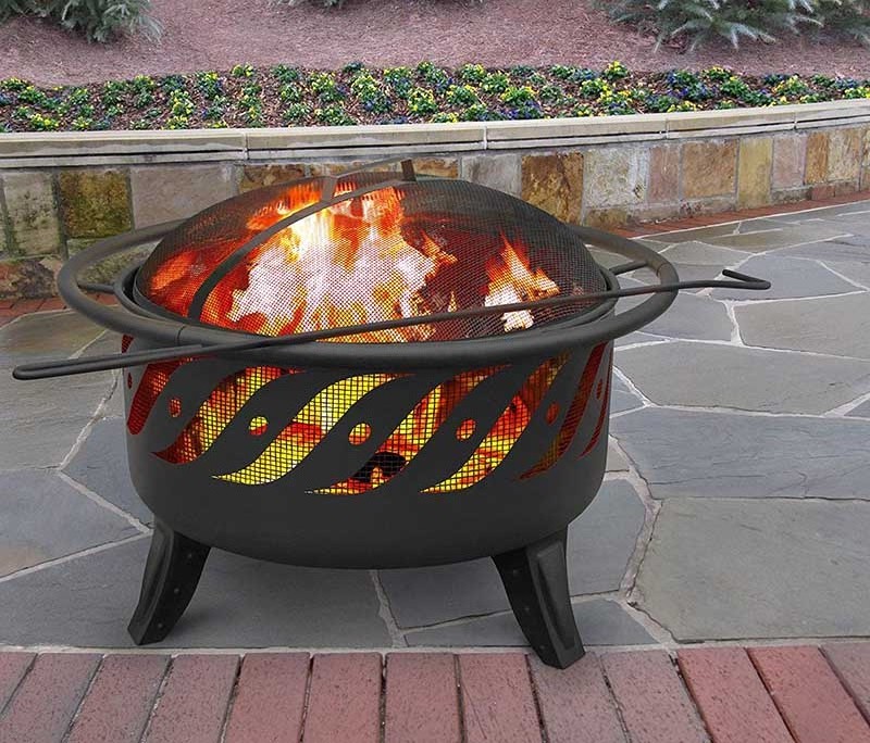 Top Rated Trade Assurance  Customized Logo Portable Outdoor Backyard Garden Best Product Choice Metal Fire Pit