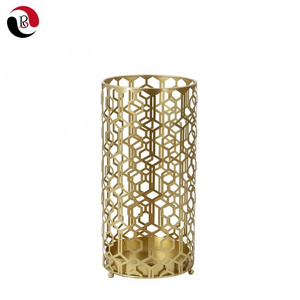 New Design Gold Entryway Freestanding Metal Umbrella Holder