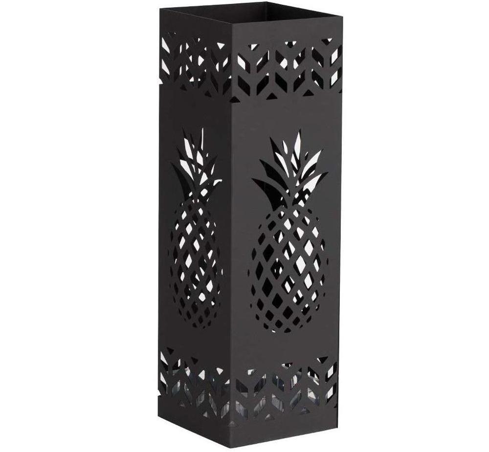 Factory Customized Wholesale Low Price Pineapple Decorative Unique Metal Square Umbrella Stand