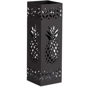 Factory Customized Wholesale Low Price Pineapple Decorative Unique Metal Square Umbrella Stand