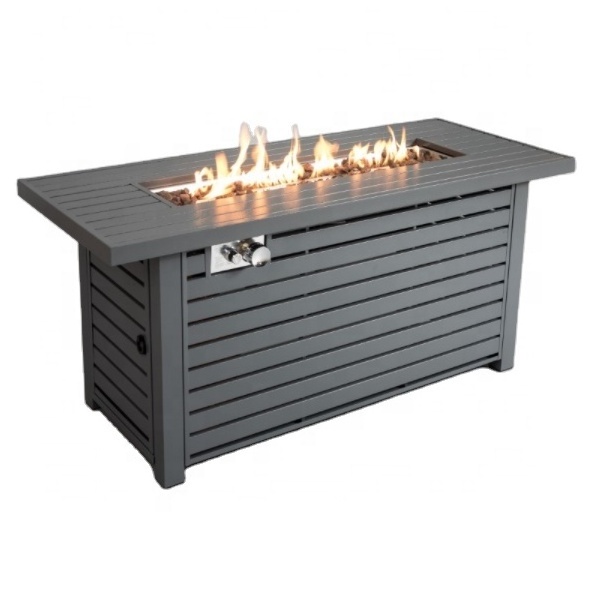 54 inch Pure Iron 50000 BTU Pulse System Outdoor Gas Fire Pit table garden smokeless fire pit outdoor furnture set