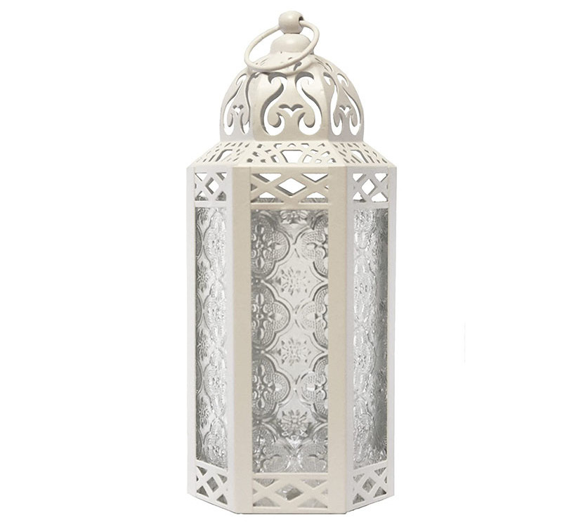 White Moroccan Wholesale Custom Decorative Lantern,Antique Lantern Decorative Gold Metal Camping Lantern For Home Decor