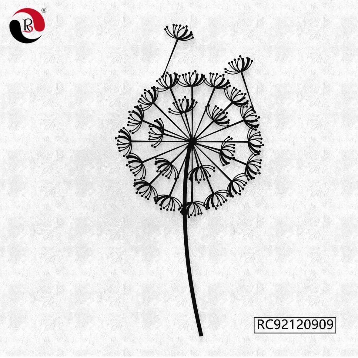 2023 New Design Home Living Room Dandelion Design Metal Wall Art Decor