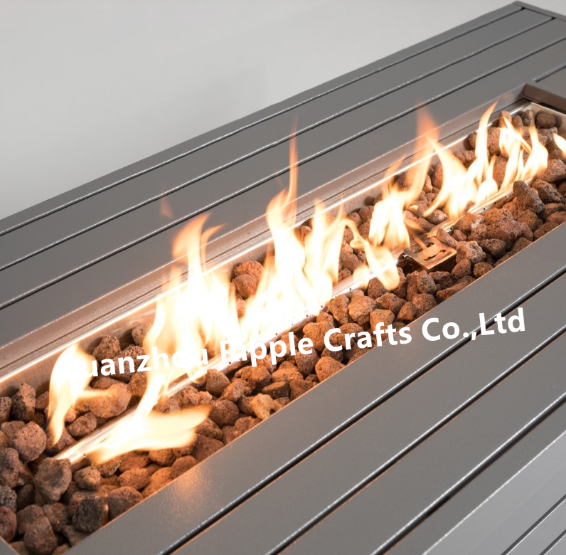 54 inch Pure Iron 50000 BTU Pulse System Outdoor Gas Fire Pit table garden smokeless fire pit outdoor furnture set