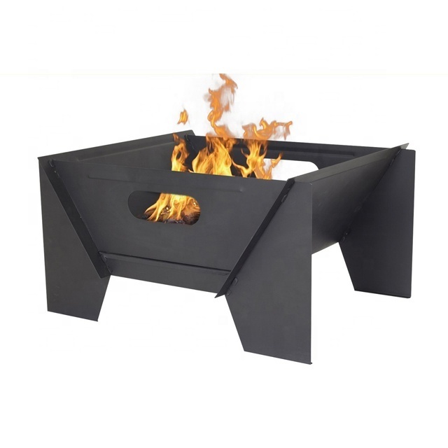 High Temperature Resistant Patio Fire Pit Portable Wood Burning Cast Iron Fire Pit Outdoor