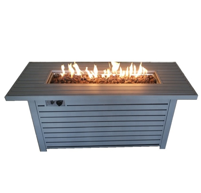 New Design Outdoor Garden Metal Gas Fire Pit Table