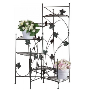 High Quality Flower Shelf for Outdoor Greenhouse Leaf  Metal Garden Ladder Plant Stand