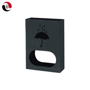 Customized Design Black Home Office Hallway Laser Cut Metal Umbrella Stand