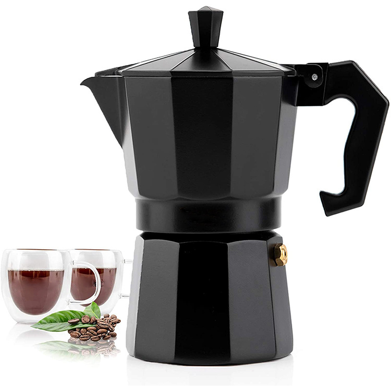 Home Office Use Aluminum, Classic Espresso Electric Coffee Maker Stove Moka Pot Bialetti Induction 6 Cups Stainless Steel/