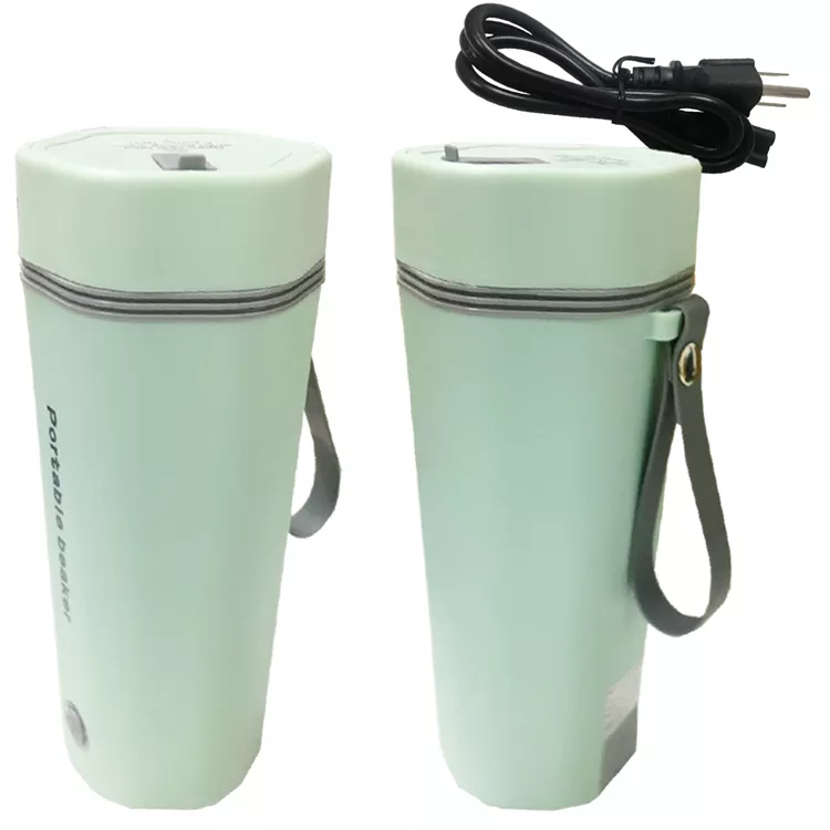 Heating Cup Multiple Voltages Portable Boiling Water Cup Electric Water Bottle Car Travel 350ml Kettle