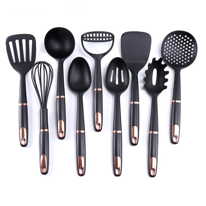 9pcs Promotional novedades de utensilios para la cocina utensilios de cozinha Nylon Novelty Kitchen Utensils For Cooking