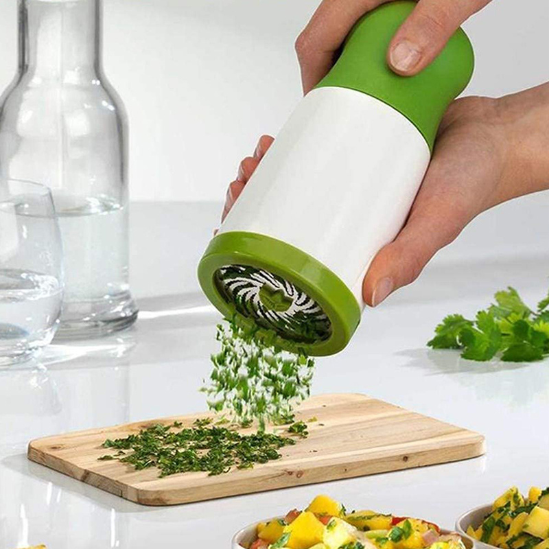 Durable Herb Grinder Fruit Cutter Spice Mill Parsley Shredder Manual Food Vegetable Chopper Coriander Grinder