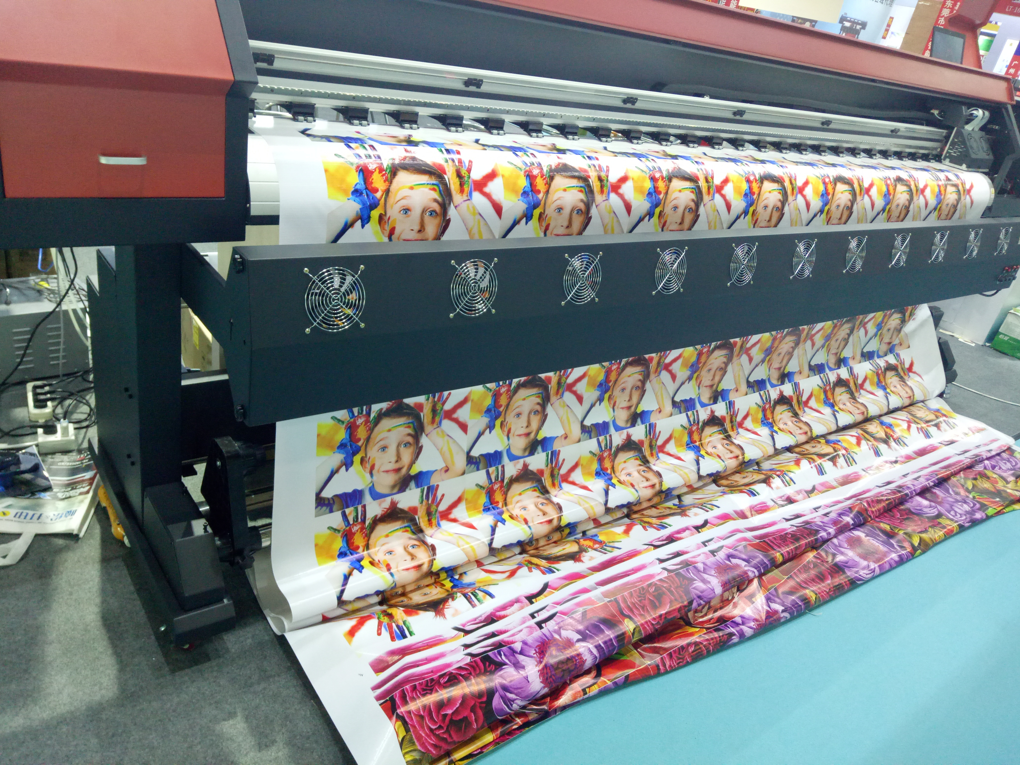 2019 promotion 3.2m eco solvent printer with dx5/xp600 print graph plotter/wall printer with eco solvent ink , water based ink