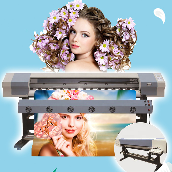 Ripstek 1.8m eco solvent printer leather /sticker /film /light- cloth pp printer, i3200 eco solvent printer 6ft