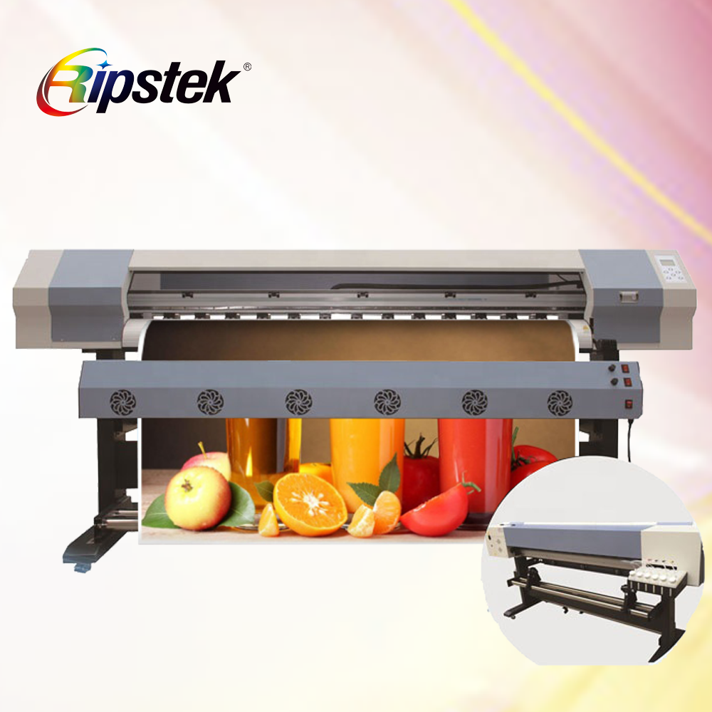 Ripstek 1.8m eco solvent printer leather /sticker /film /light- cloth pp printer, i3200 eco solvent printer 6ft