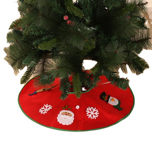 60CM Christmas tree skirt Santa Claus decals non-woven Christmas tree decoration arrangement