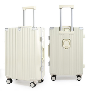 2023 Popular Waterproof Smart Luggage Aluminum Frame Luggage With Usb Charger And Cup Holder