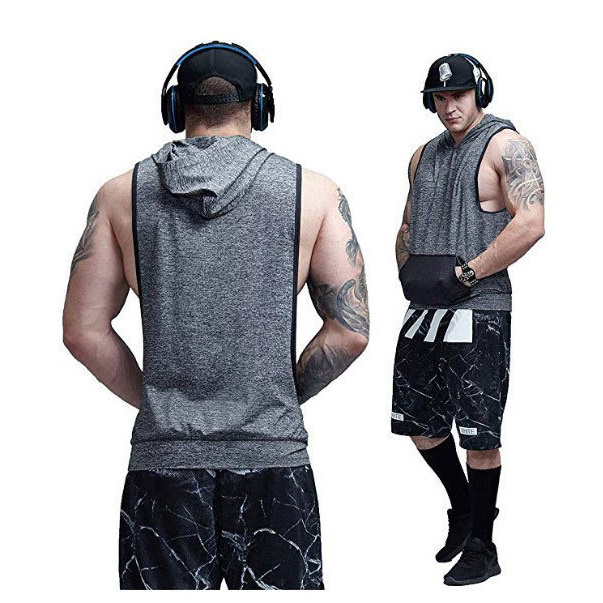 Wholesale  Zip Fashion Tank Top Sports Mens Gym Vest Multi-Pocket Sleeveless Nylon Outdoor Formal Waistcoat Men Camo Safety Vest