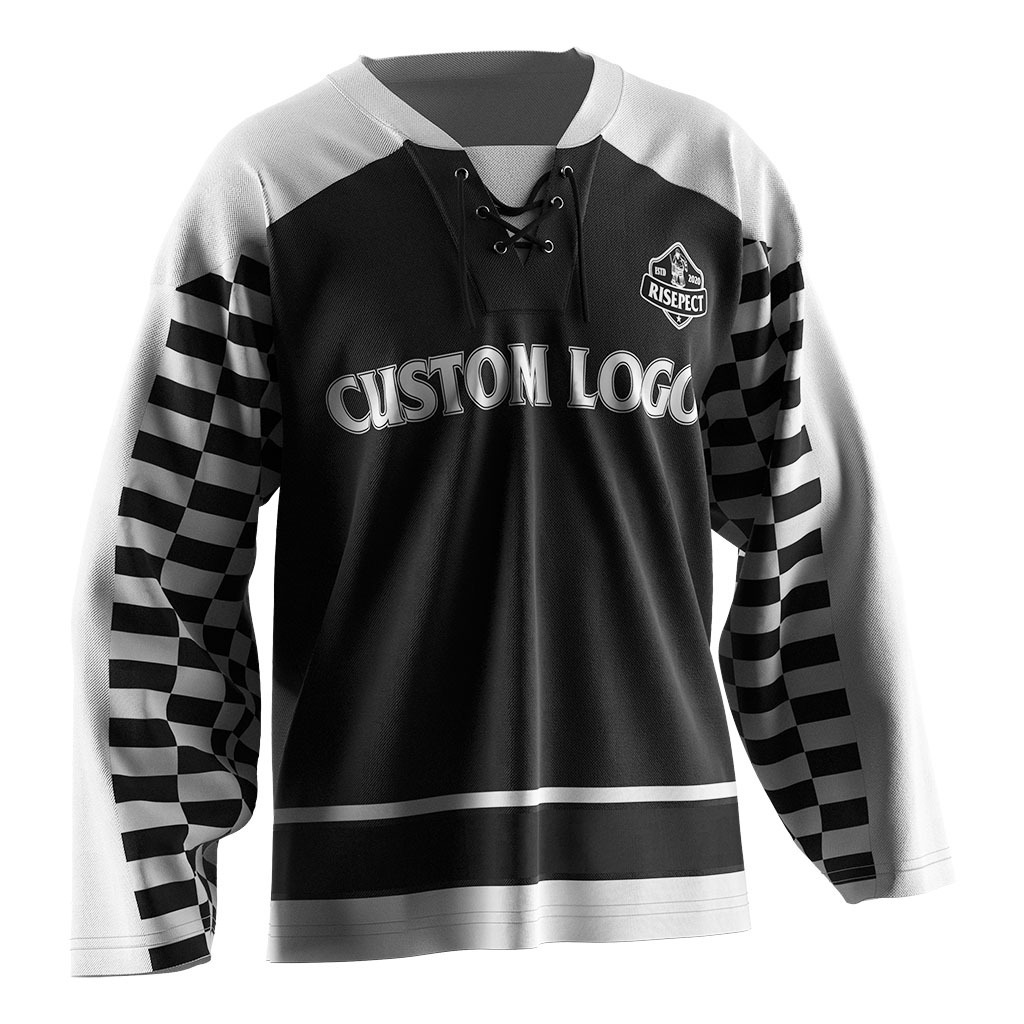 Odm Men'S Plus Size Sports Long Sleeve V Neck Team Wears Long-Sleeve Suit Cheap European Hockey Jersey