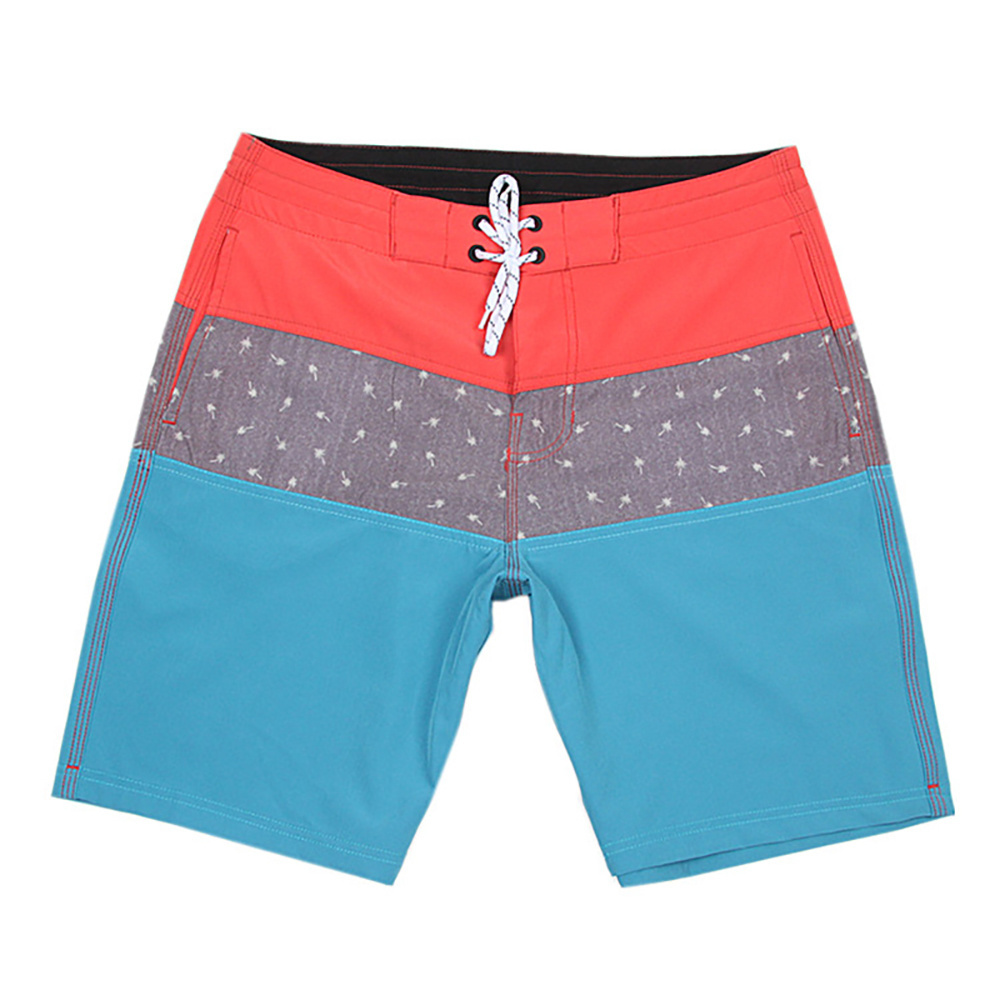 Fashion Oem Odm Loose Five Points Sports  Custom Logo Changing Color Swim Pants Fitness Printed Beach Shorts Quick Dry Swimwear