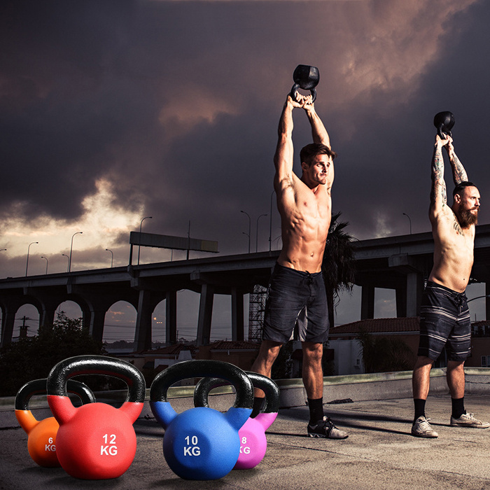 2023 Adjustable Kettlebell 18 Kg Set Cast Iron Custom Neopreno Kettlebells Pesas Rusas for Competition