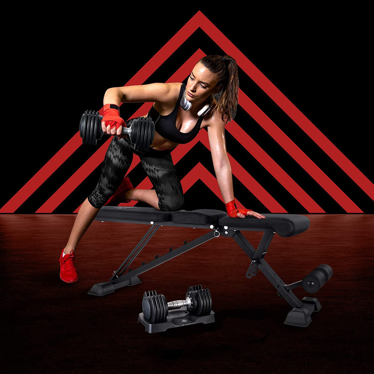 New Popular Weight Bench, Adjustable Strength Training Gym Equipment Bench Box Living Room OEM Unisex 300 3-7 Days 12KG 620LBS