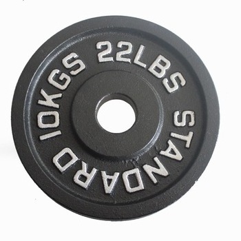 2023 New Wholesale Cast Iron 2-inch Gym Equipment Grip Plate Barbell Standard Weights Plate For Weight Lifting Training