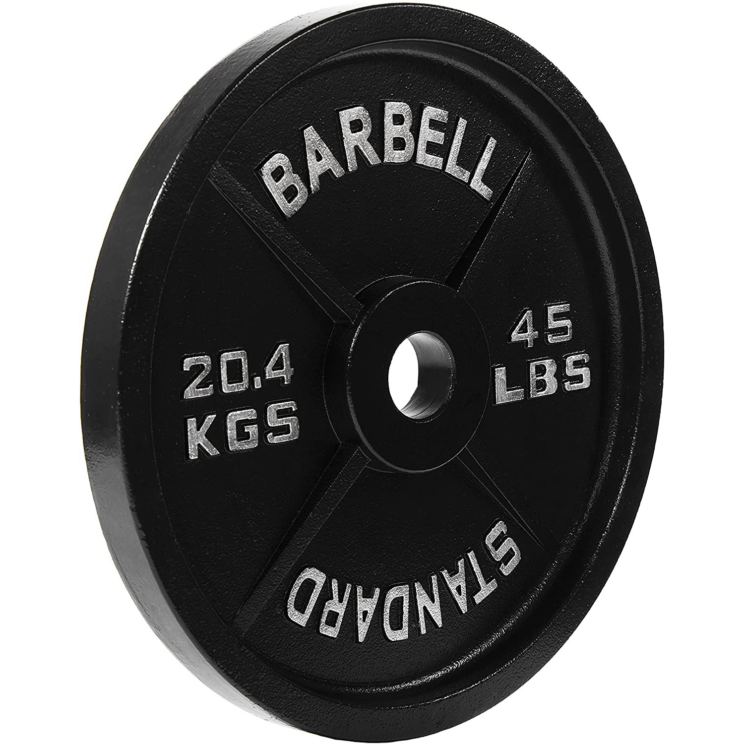 2023 New Wholesale Cast Iron 2-inch Gym Equipment Grip Plate Barbell Standard Weights Plate For Weight Lifting Training