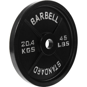 2023 New Wholesale Cast Iron 2-inch Gym Equipment Grip Plate Barbell Standard Weights Plate For Weight Lifting Training