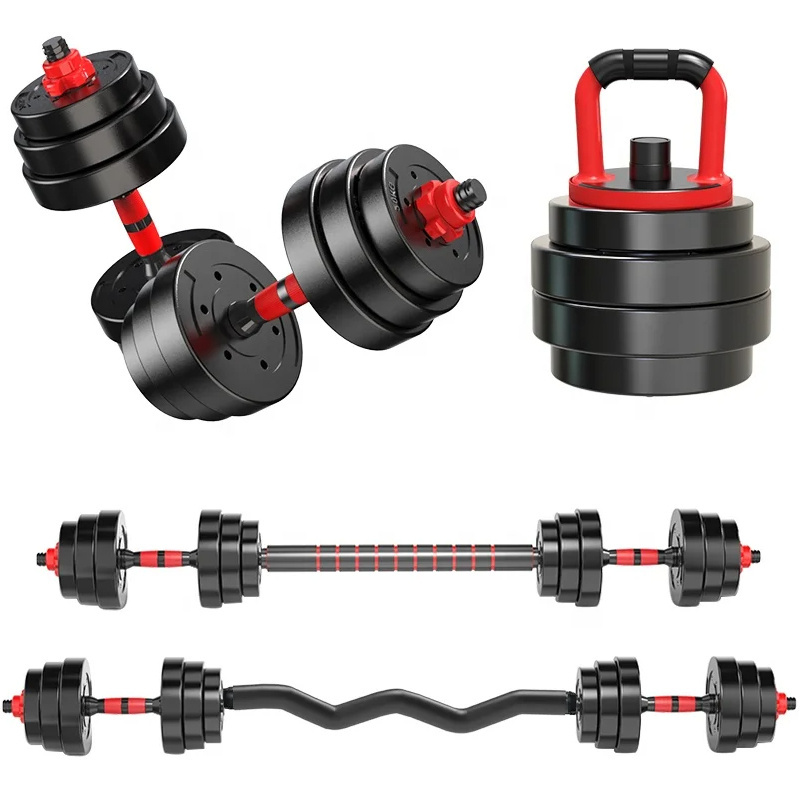 Household Weights Gym Fitness Equipment Kettlebell 40kg Free Weights Dumbbell Adjustable And Barbell Set For Body Building