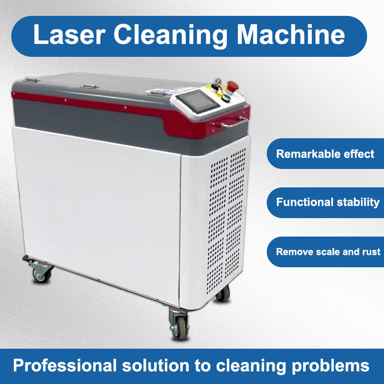 Handheld 100w 200w 300w Fiber Lase Cleaning Machine With Rust Laser Removal Gun For Metal Rust Laser Cleaner