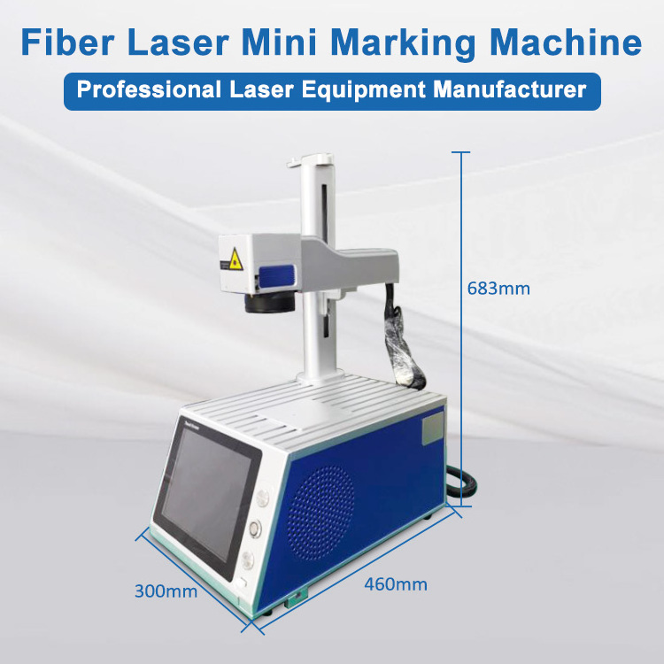 20W 30W 50W Laser Marking Machine Built-in Computer Mouse Fiber Marking Engraving Machine  Metal Laser Marker